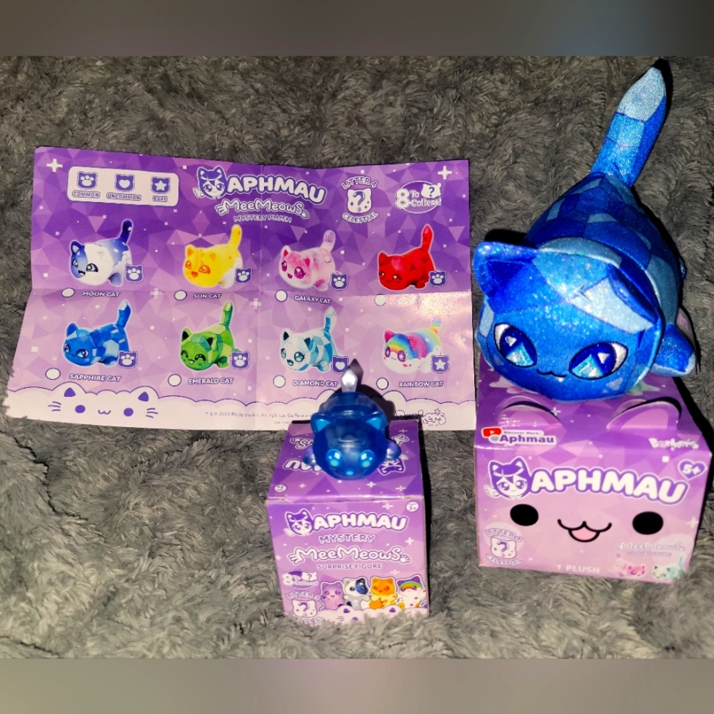 Aphmau Meemeows-Sapphire Cat and Mini Figurine